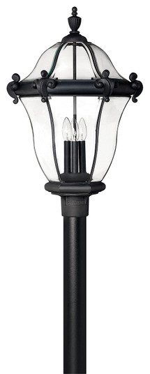 San Clemente LED Post Top or Pier Mount Lantern in Museum Black (13|2447MB)