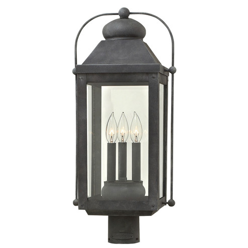 Anchorage LED Post Top or Pier Mount Lantern in Aged Zinc (13|1851DZ-LL)