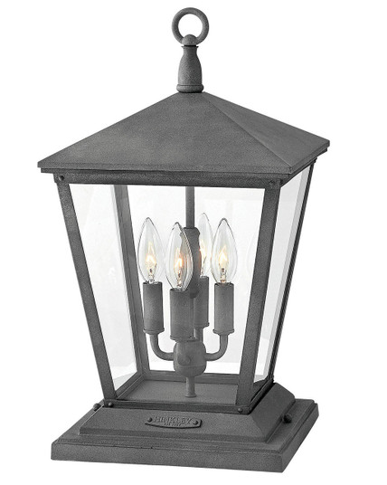 Trellis LED Pier Mount in Aged Zinc (13|1437DZ-LV)