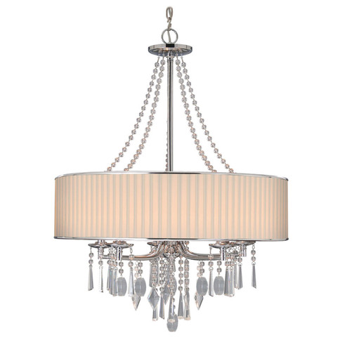 Echelon BRI Five Light Chandelier in Chrome (62|8981-5 BRI)