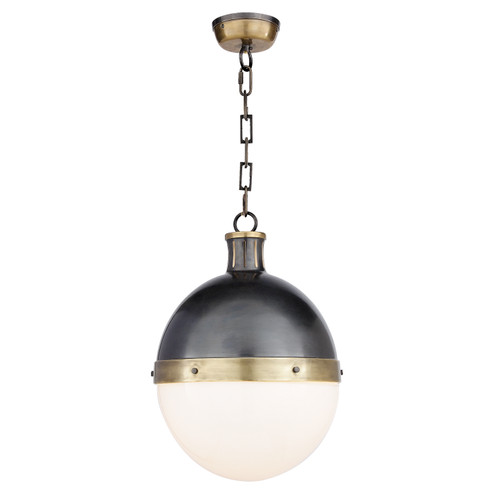 Hicks Two Light Pendant in Bronze with Antique Brass (268|TOB 5063BZ/HAB-WG)