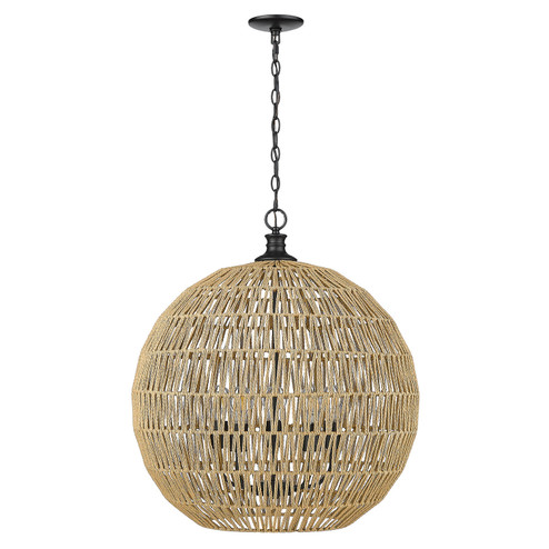 Florence Five Light Pendant in Matte Black (62|6933-5P BLK-NR)