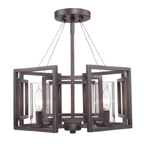 Marco Four Light Semi-Flush Mount in Gunmetal Bronze (62|6068-SF GMT)