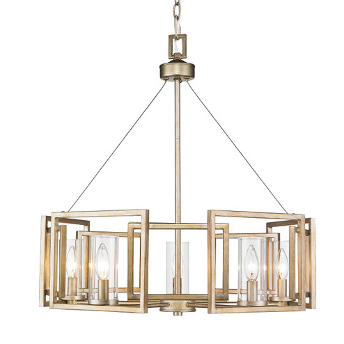 Marco Five Light Chandelier in White Gold (62|6068-5 WG)