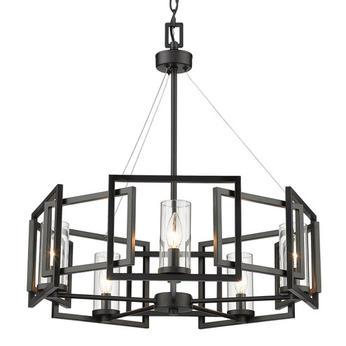 Marco Five Light Chandelier in Matte Black (62|6068-5 BLK)