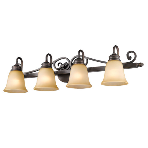 Belle Meade Four Light Vanity in Rubbed Bronze (62|4074-4 RBZ)