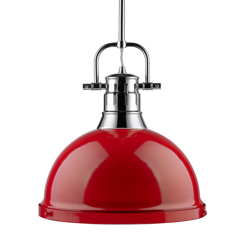 Duncan One Light Pendant in Chrome (62|3604-L CH-RD)