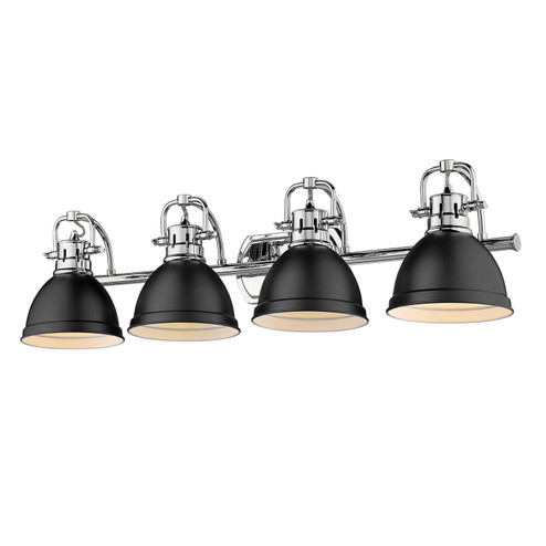 Duncan Four Light Bath Vanity in Chrome (62|3602-BA4 CH-BLK)