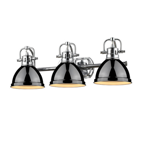 Duncan BCB Three Light Bath Vanity in Chrome (62|3602-BA3 CH-BK)