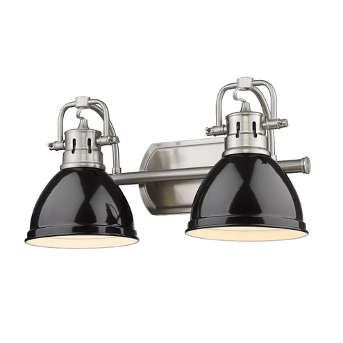 Duncan Two Light Bath Vanity in Pewter (62|3602-BA2 PW-BK)