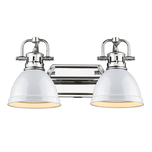 Duncan Two Light Bath Vanity in Chrome (62|3602-BA2 CH-WH)