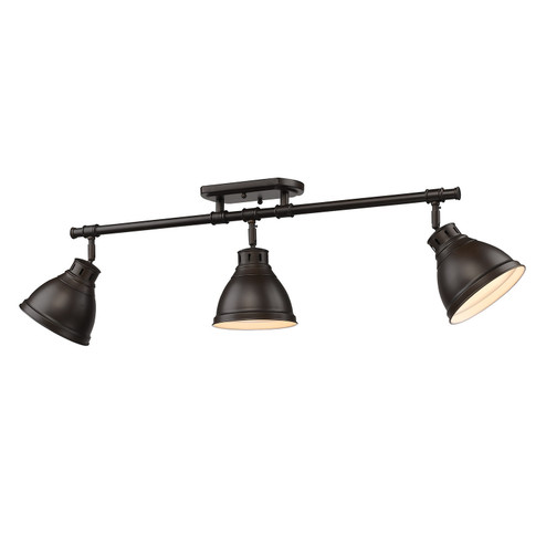 Duncan Three Light Semi-Flush Mount in Rubbed Bronze (62|3602-3SF RBZ-RBZ)
