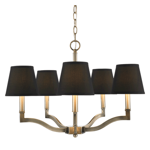 Waverly Five Light Chandelier in Aged Brass (62|3500-5 AB-GRM)