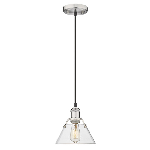 Orwell One Light Mini Pendant in Pewter (62|3306-S PW-CLR)