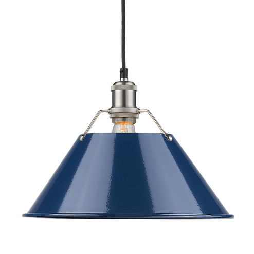 Orwell One Light Pendant in Pewter (62|3306-L PW-NVY)