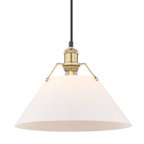 Orwell One Light Pendant in Brushed Champagne Brass (62|3306-L BCB-OP)