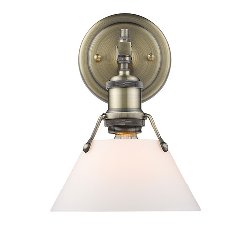 Orwell One Light Bath Vanity in Aged Brass (62|3306-BA1 AB-OP)