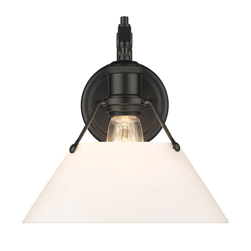 Orwell One Light Wall Sconce in Matte Black (62|3306-1W BLK-OP)