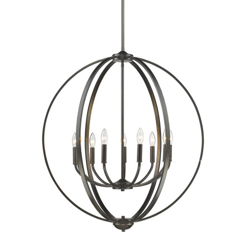 Colson EB Nine Light Chandelier in Etruscan Bronze (62|3167-9 EB)