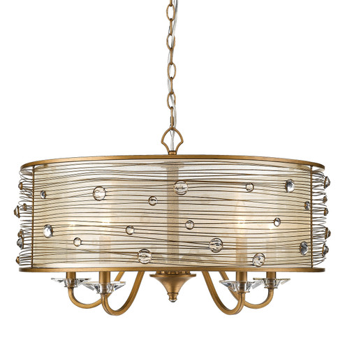 Joia Five Light Chandelier in Peruvian Gold (62|1993-5 PG)