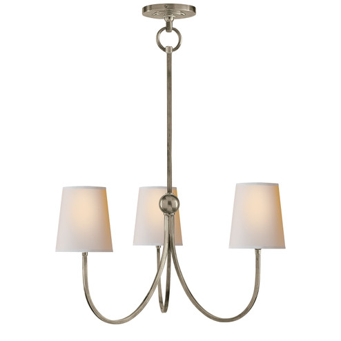 Reed Three Light Chandelier in Antique Nickel (268|TOB 5009AN-NP)