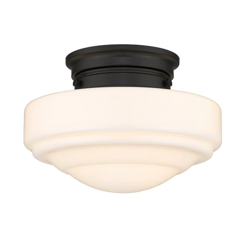 Ingalls One Light Semi-Flush Mount in Matte Black (62|0508-SF BLK-VMG)