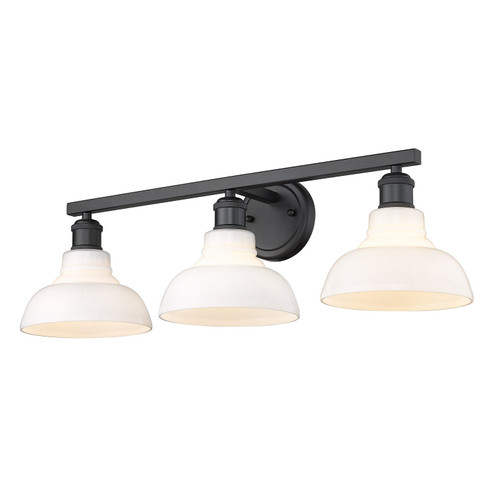 Carver Three Light Bath Vanity in Matte Black (62|0305-BA3 BLK-VMG)