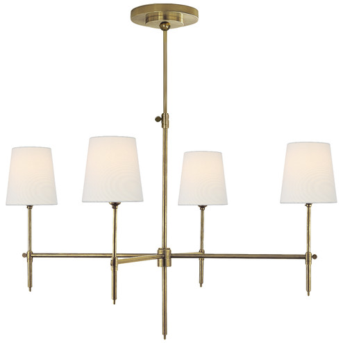 Bryant Four Light Chandelier in Hand-Rubbed Antique Brass (268|TOB 5003HAB-L)