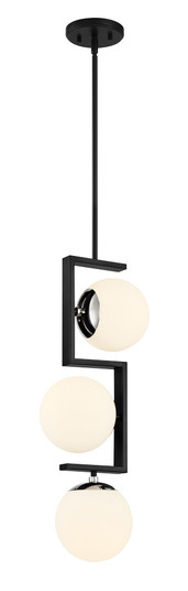 Alluria Ii Three Light Pendant in Coal With Polished Nichel High (42|P5421-572)