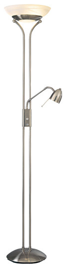 George's Reading Room LED Torchiere W/Reading Lamp in Brushed Nickel (42|P256-084)