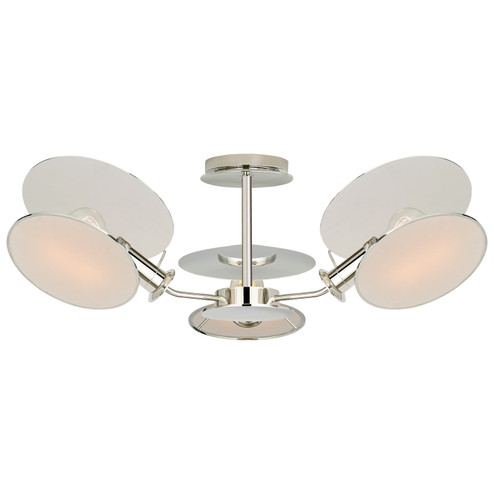 Osiris Three Light Semi-Flush Mount in Polished Nickel (268|TOB 4290PN-L)