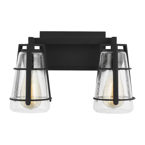 Adelaide Two Light Vanity in Midnight Black (1|VS2472MBK)