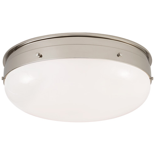 Hicks LED Flush Mount in Polished Nickel (268|TOB 4064PN-WG)