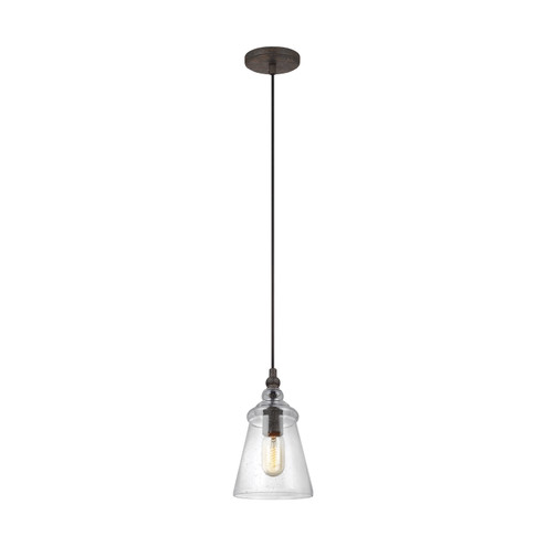 Loras One Light Pendant in Dark Weathered Iron (1|P1449DWI)