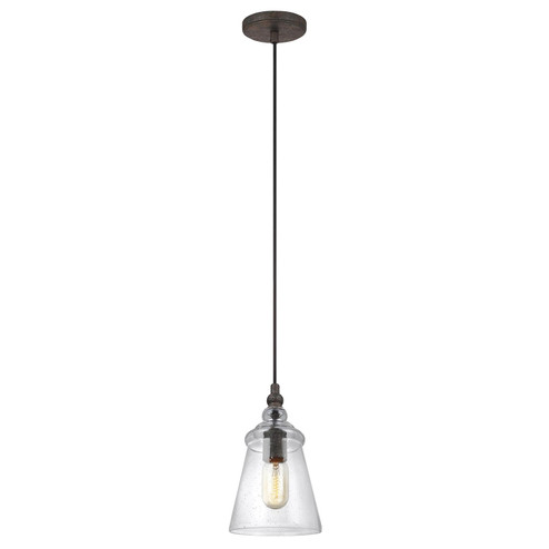 Loras One Light Pendant in Dark Weathered Iron (1|P1449DWI)