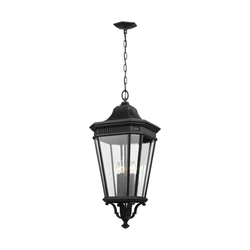 Cotswold Lane Four Light Hanging Lantern in Black (1|OL5414BK)