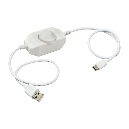 Disk Lighting In-Line Dimmer in White (1|984101S-15)