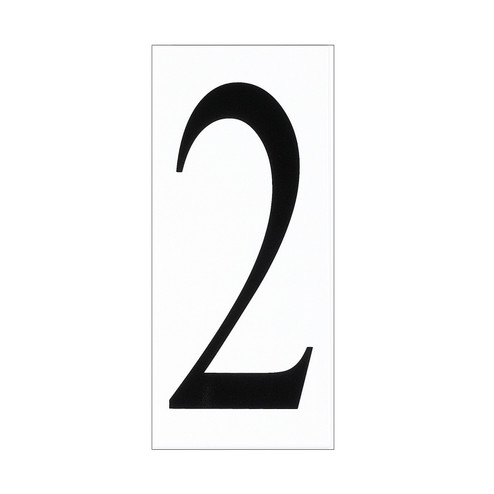 Address Light Address Number Tile in White Plastic (1|90612-68)