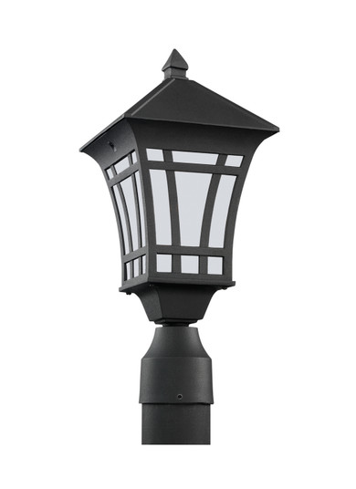 Herrington One Light Outdoor Post Lantern in Black (1|89231-12)