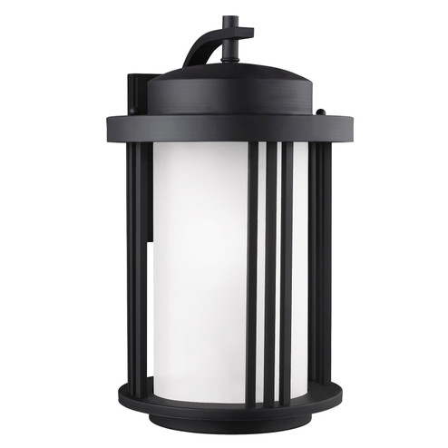 Crowell One Light Outdoor Wall Lantern in Black (1|8847901EN3-12)