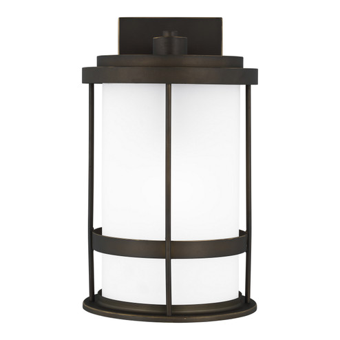 Wilburn One Light Outdoor Wall Lantern in Antique Bronze (1|8690901D-71)