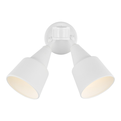 Flood Light Two Light Flood with Photo and Motion Sensor in White (1|8560702PM-15)