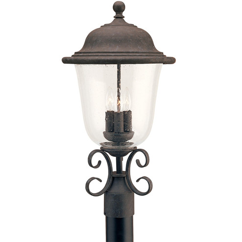 Trafalgar Three Light Outdoor Post Lantern in Oxidized Bronze (1|8259-46)