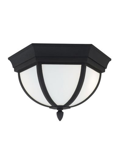 Wynfield Two Light Outdoor Flush Mount in Black (1|79136-12)