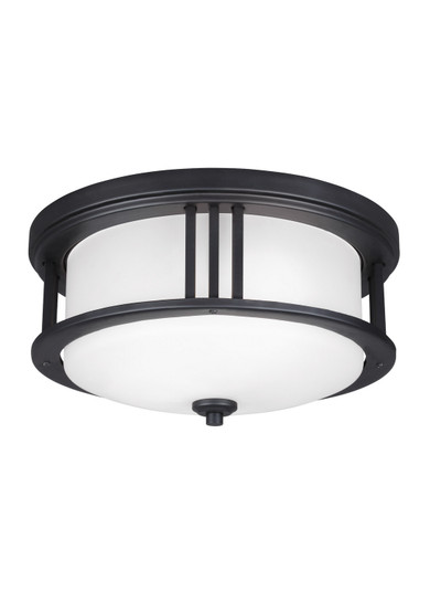 Crowell Two Light Outdoor Flush Mount in Black (1|7847902EN3-12)