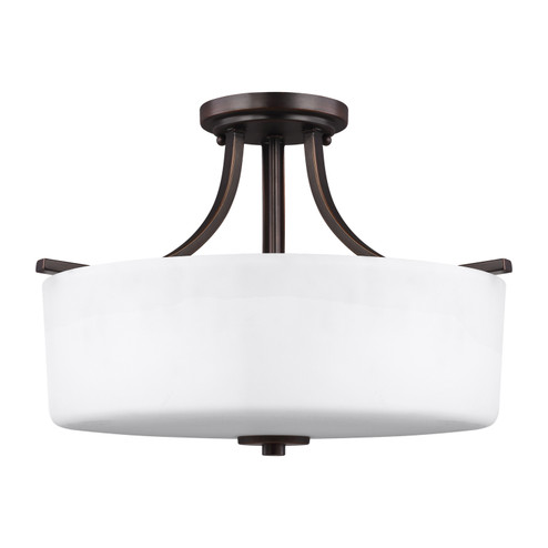 Canfield Three Light Semi-Flush Mount in Bronze (1|7728803-710)