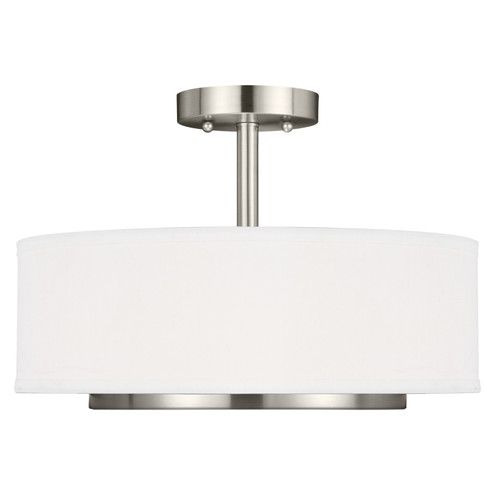 Nance Two Light Semi-Flush Convertible Pendant in Brushed Nickel (1|7728002EN3-962)
