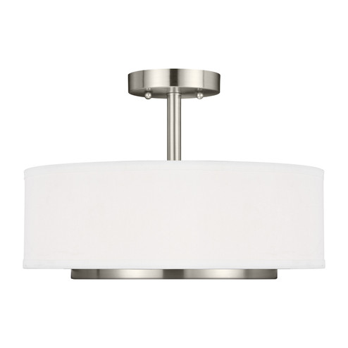 Nance Two Light Semi-Flush Convertible Pendant in Brushed Nickel (1|7728002-962)