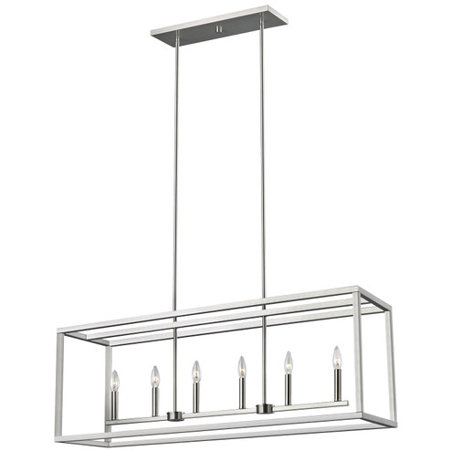 Moffet Street Six Light Island Pendant in Brushed Nickel (1|6634506-962)
