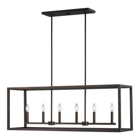 Moffet Street Six Light Island Pendant in Bronze (1|6634506-710)